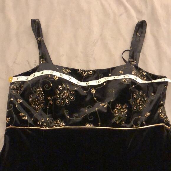 R&K Evening 2pc Black velvet dress and jacket Woman Size 14 Special occasion - Picture 10 of 12